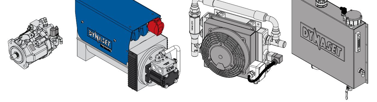 HGV10kVA - Hydraulisch angetriebener Generator für variable Drehzahlen, Basic 10 kVA (8 kVA / cosφ 0,8)