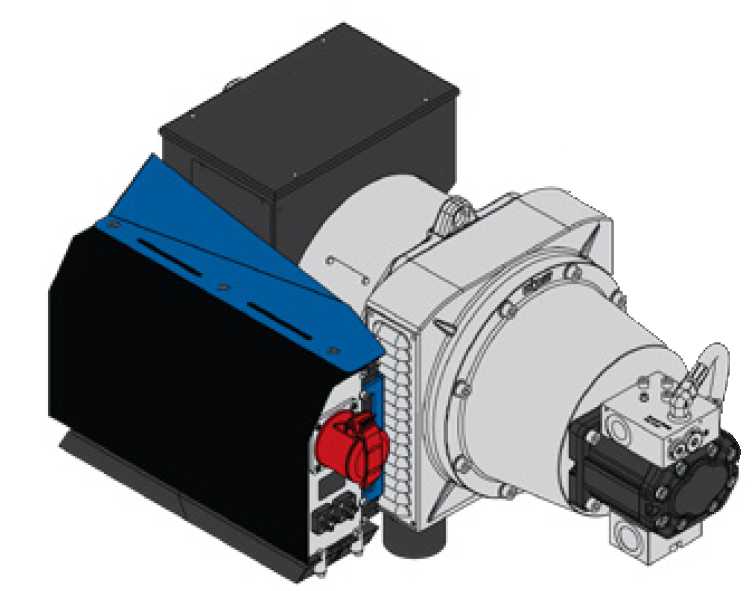 HMG-PRO20kW - Hydraulisch angetriebener Magnet-Generator 20 kW - Montage auf einer Trägermaschine